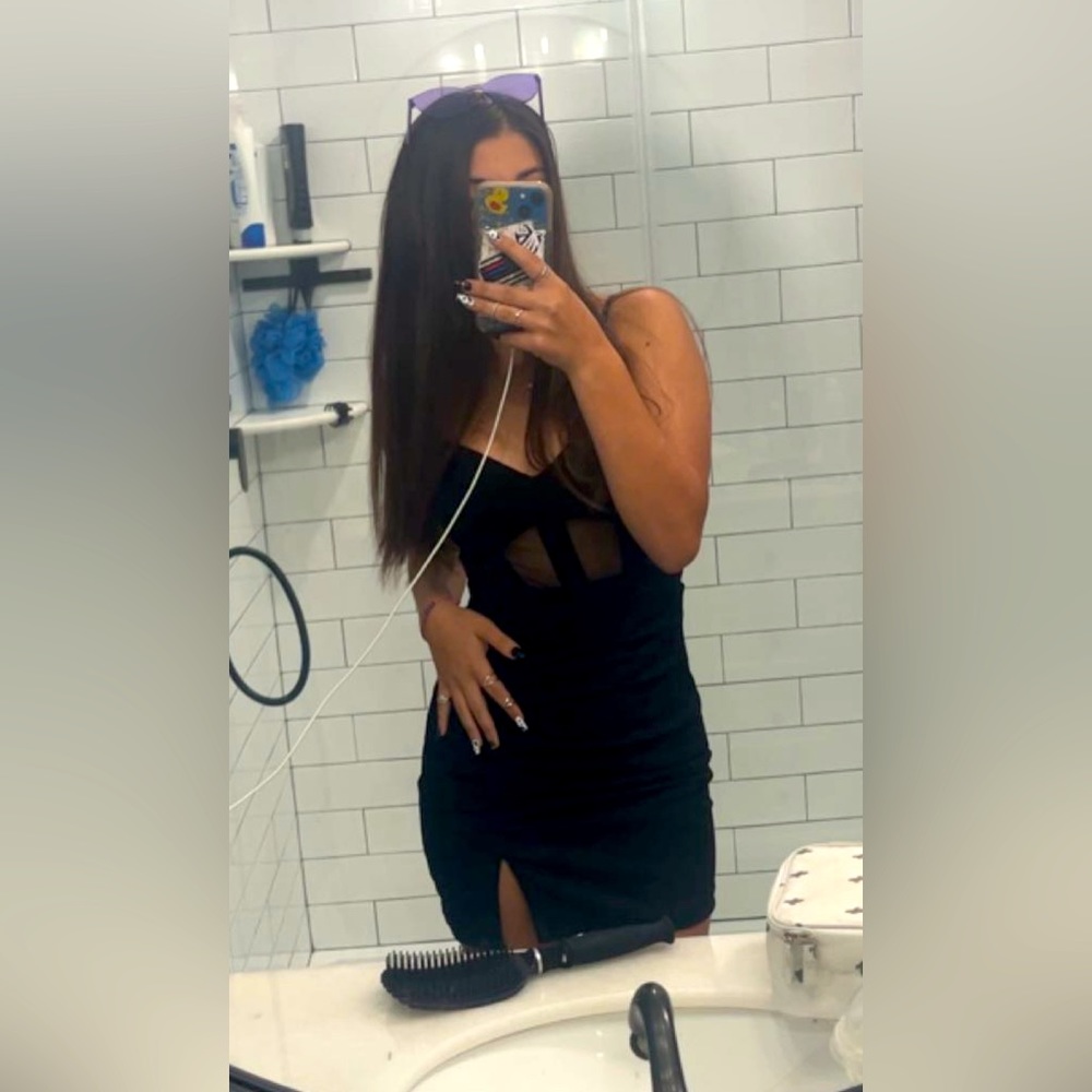 Black hoco dress